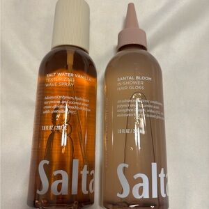 Saltaire Vanilla Wave Spray and Santal Bloom Hair Gloss